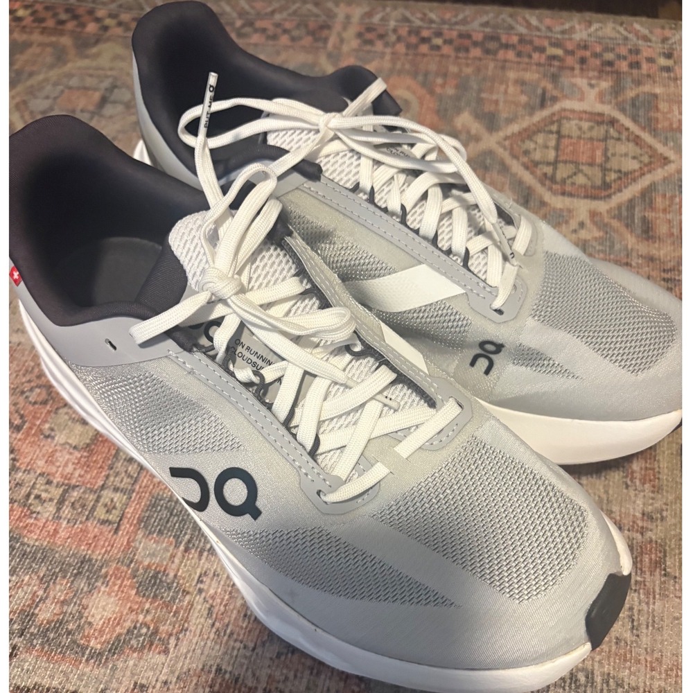 Women's Cloudsurfer Next running shoes in the Glacier/White colorway | US 10